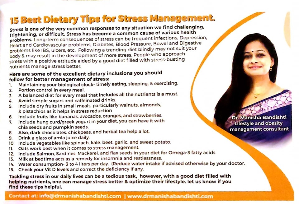 15 Best Dietary Tips for Stress Management